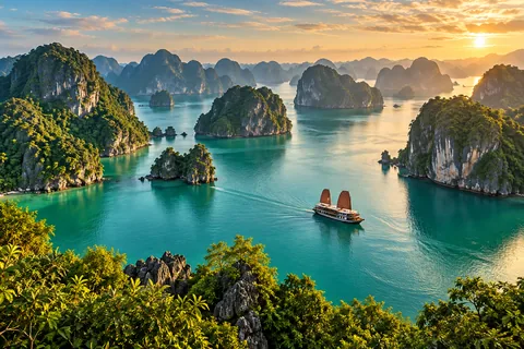 旅游与门票 · AI 生成的插画，并非目的地或酒店的真实照片。