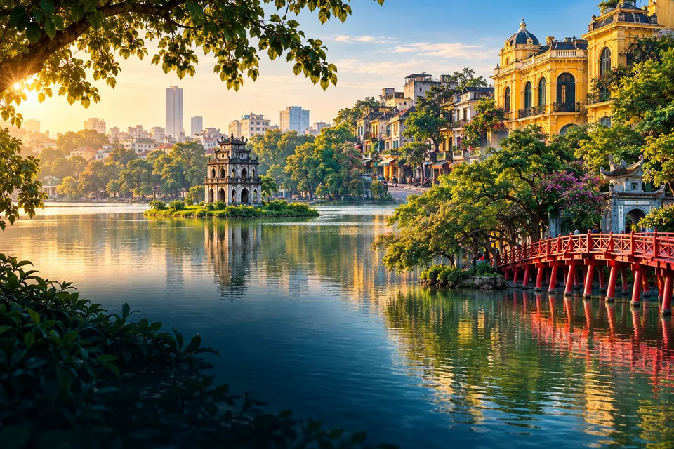 Hanoi Daewoo Hotel · Hà Nội · AI-generated illustrations, not actual photographs of destinations or hotels.