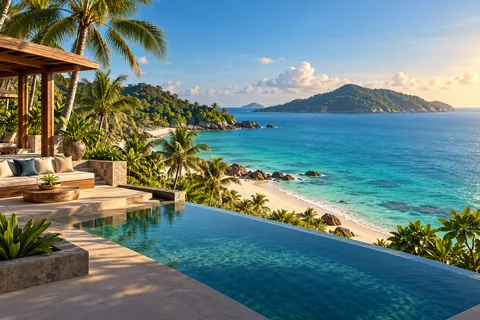 Hoi An Phu Quoc Resort & Spa · Phú Quốc · AI-generated illustrations, not actual photographs of destinations or hotels.