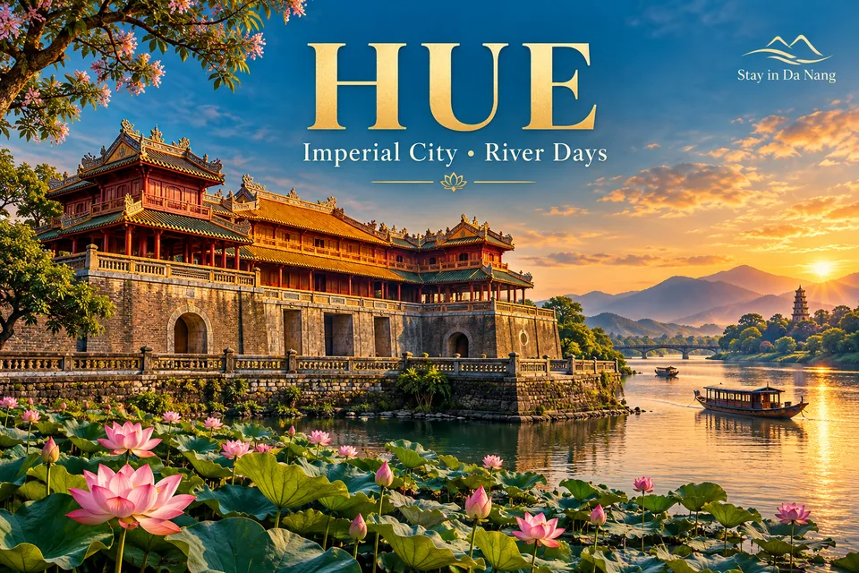 Huế · Itinerario sugerido · Día 1–Día 3